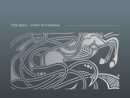Illustration of a Celtic knotwork horse created for the Entwined Echoes engraved glass collection.