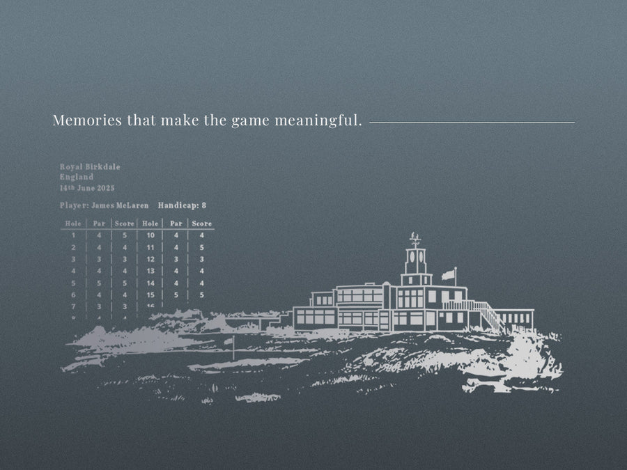 Golf Clubhouses, Scorecards and Engraved Glassware Inspired by the Game
