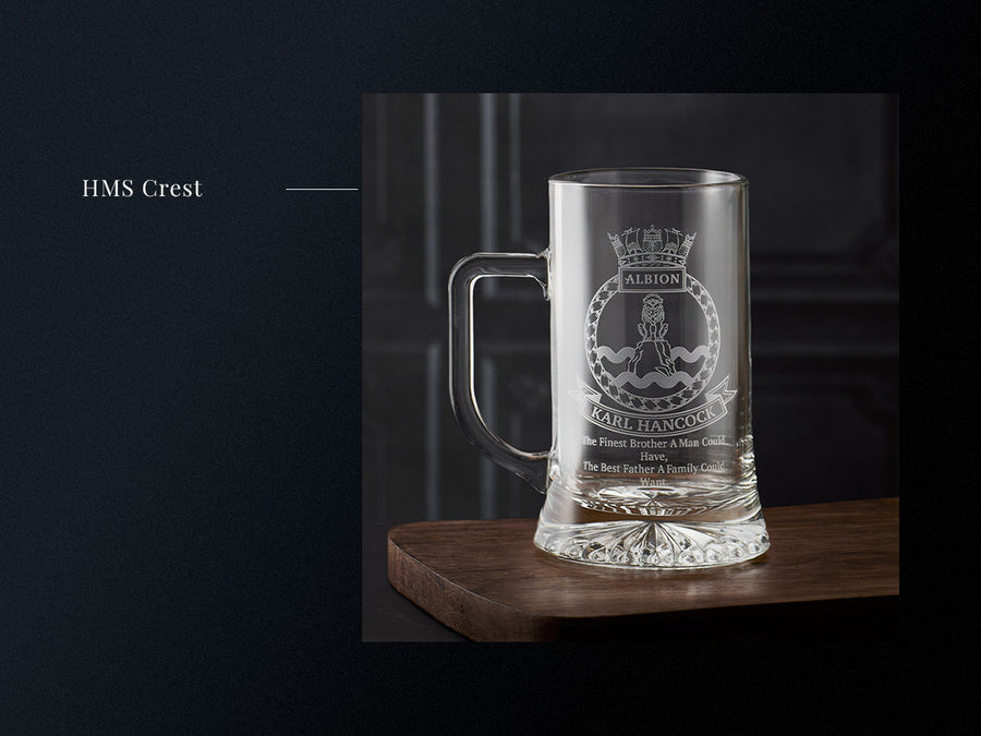 Preparing a Naval Crest for Glass Engraving
