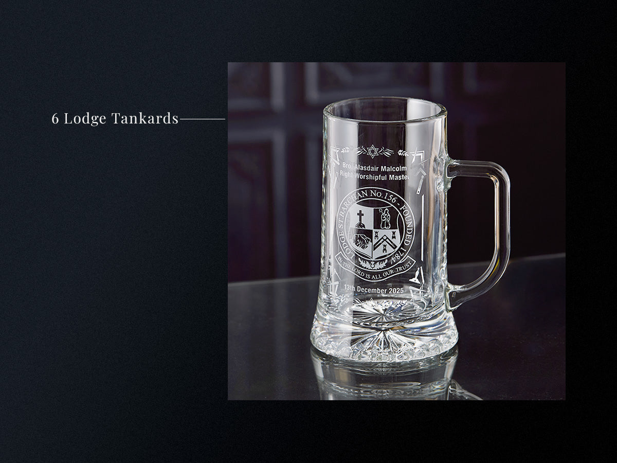 Lodge St Barchan: Engraved Tankards for Installation