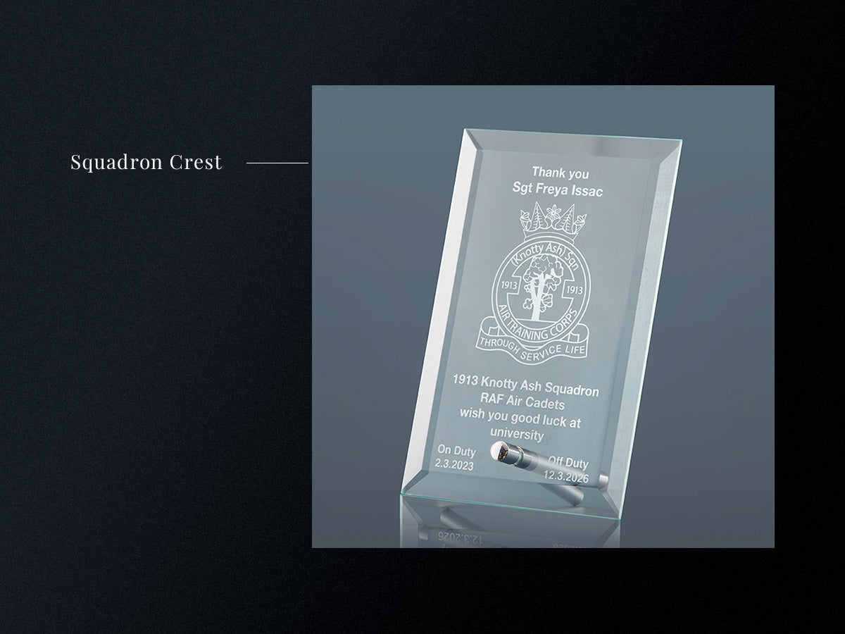 Preparing a Squadron Crest for Glass Engraving