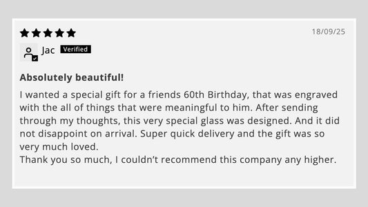 Strong and Free: A 60th Birthday Glass With Meaning