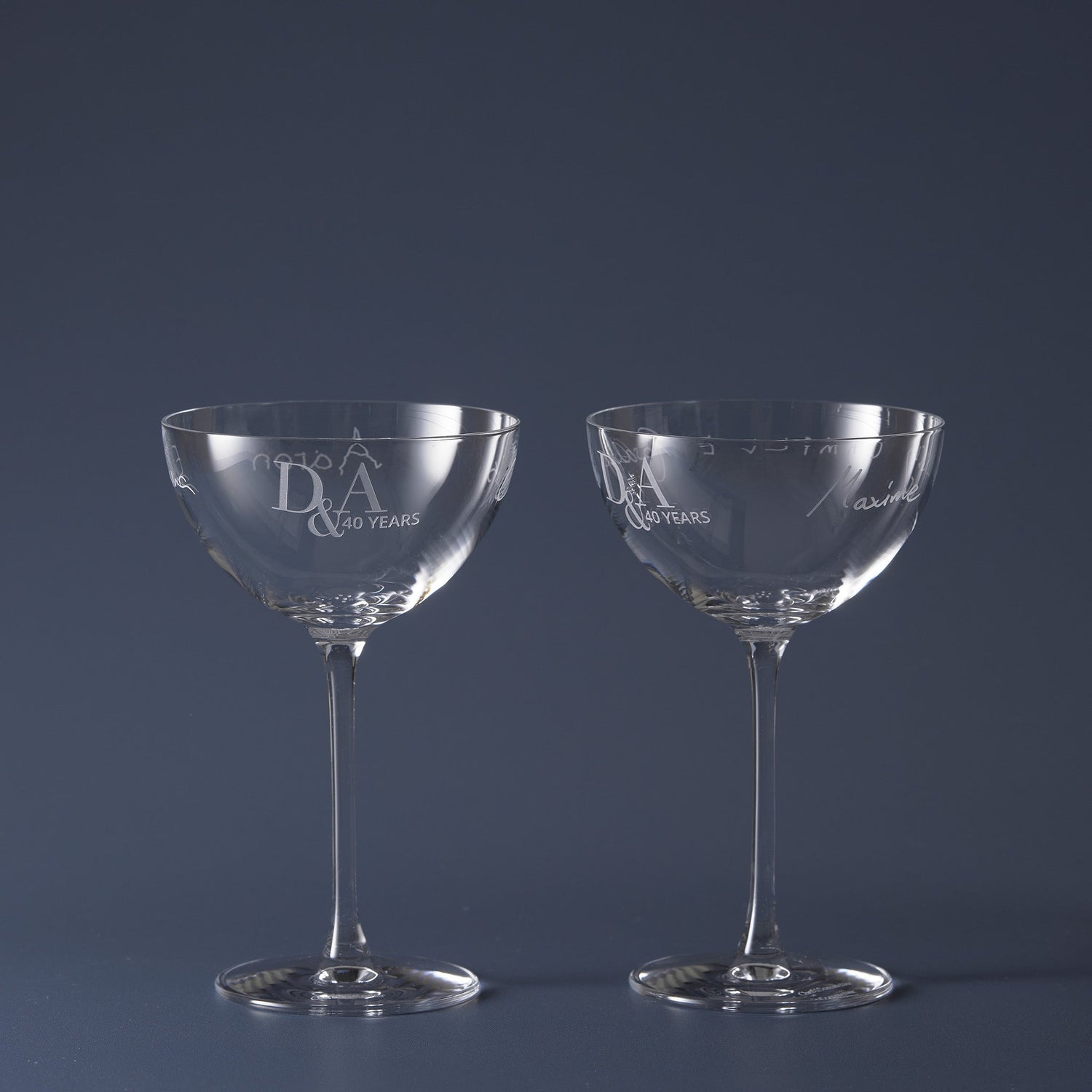 Engraved Cocktail Glasses