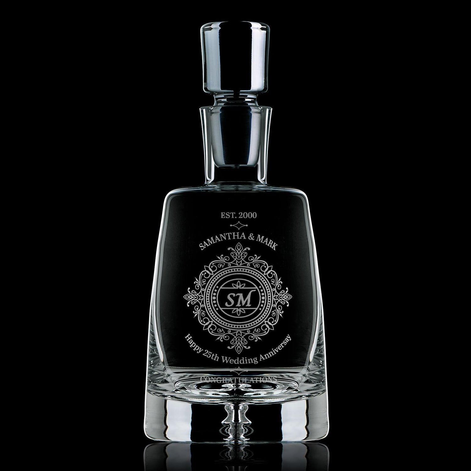 Engraved Decanters & Spirit Bottles