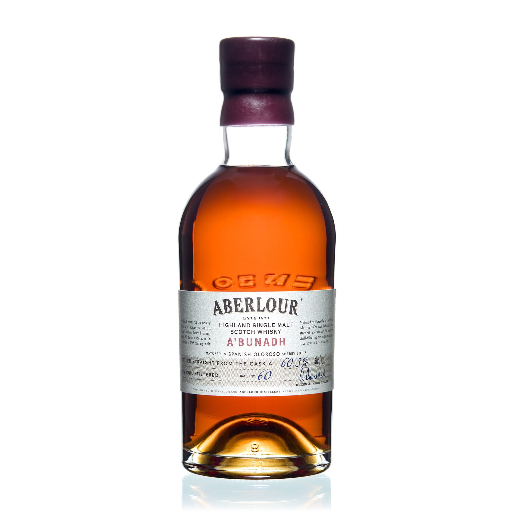 Bottle of whisky submitted for engraving a personal message
