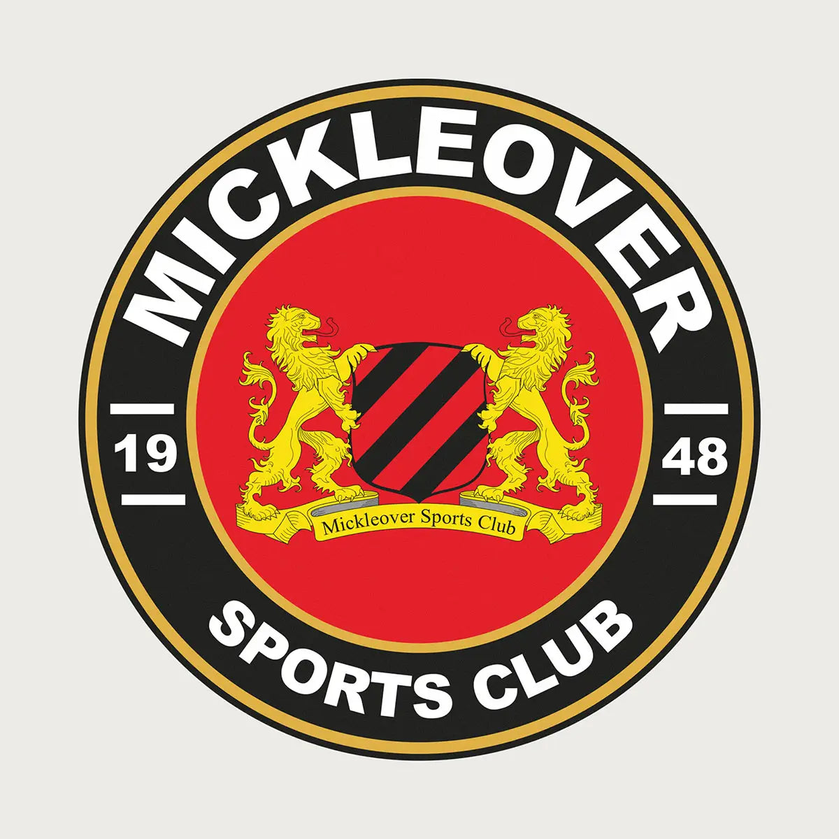 Original Mickleover Football Club logo artwork provided for engraving