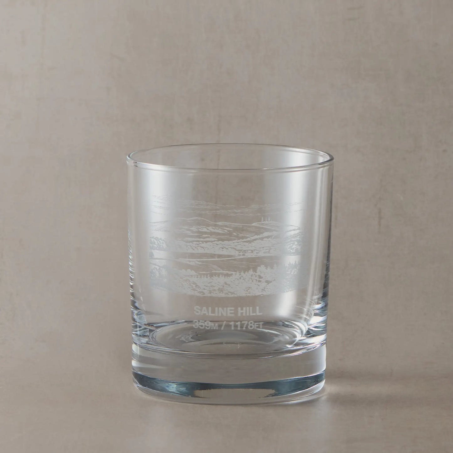Fife whisky engraved with Saline Hill and Knockhill