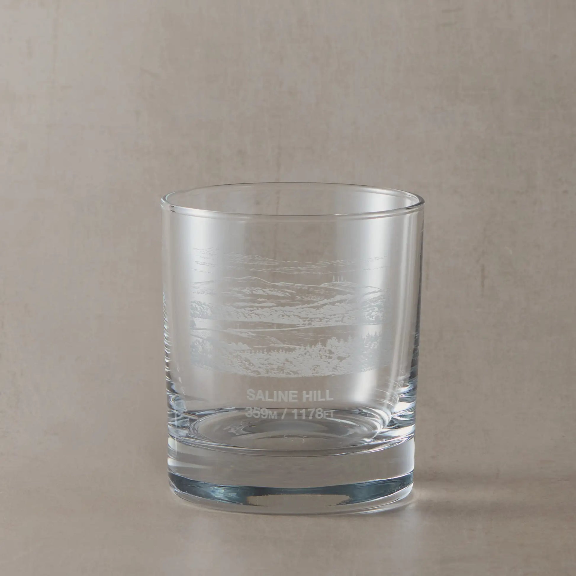 Fife whisky engraved with Saline Hill and Knockhill