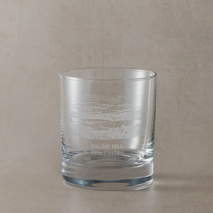 Fife whisky engraved with Saline Hill and Knockhill