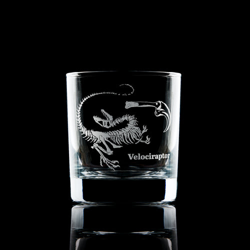 Velociraptor Whisky Glass