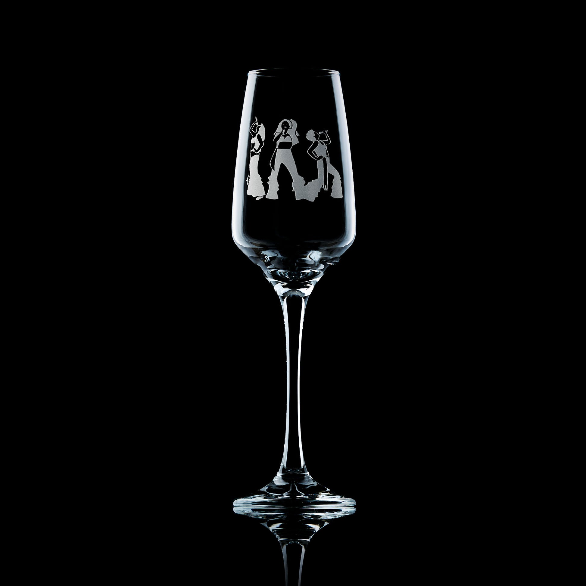 mammai mia engraved prosecco glass