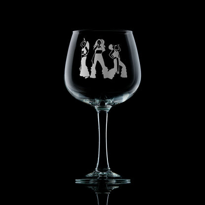 mamma mia engraved gin glass