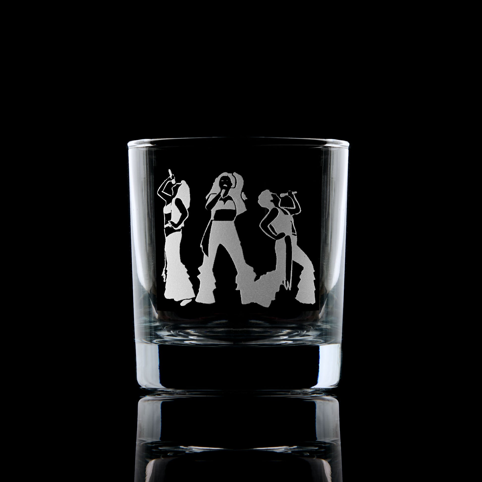 mamma mia engraved whisky glass