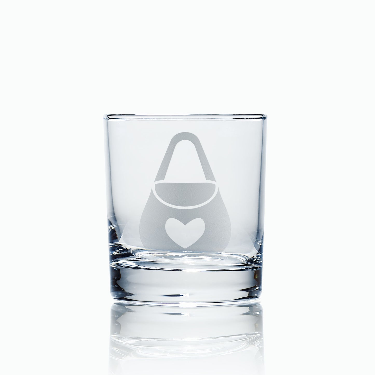 Masonic whisky glass engraved with almoners craft officer collar jewel