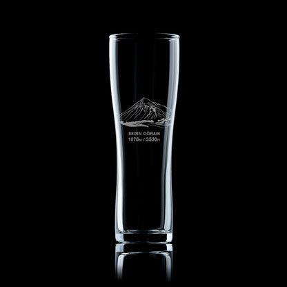 mountain pint glass engraved with the Scottish Mountain Beinn Dorain