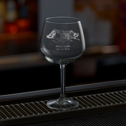 Personalised Black Cuillin Gin Glass