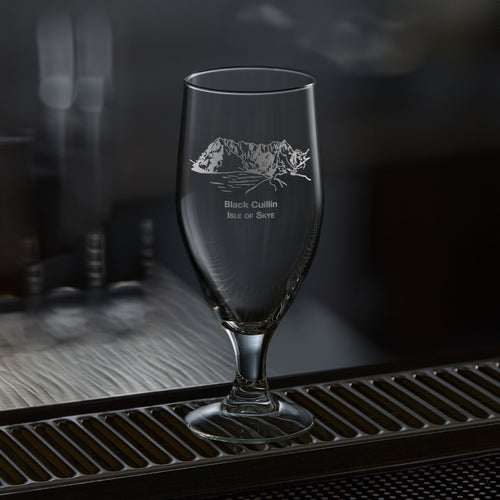 Personalised Black Cuillin Beer Glass