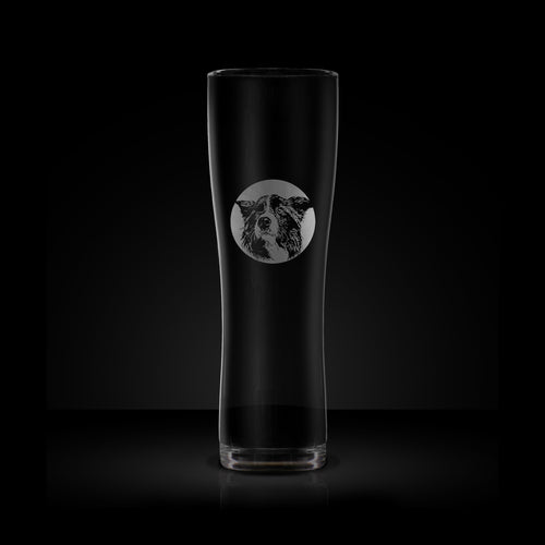 Personalised Border Collie Pint Glass