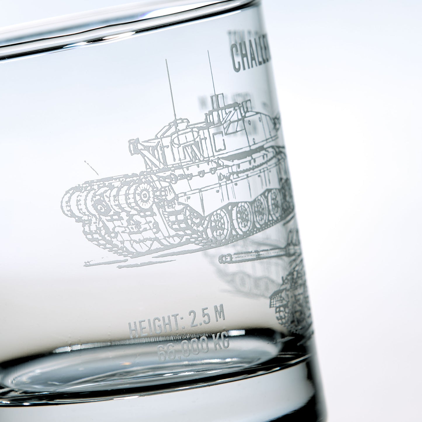 Challenger Battle Tank Whisky Glass