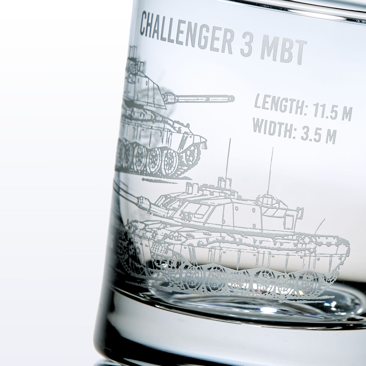 Challenger Battle Tank Whisky Glass