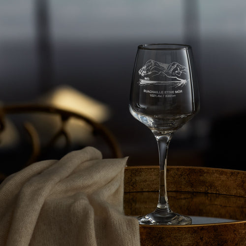 Personalised Buachaille Etive Mòr Mountain Wine Glass