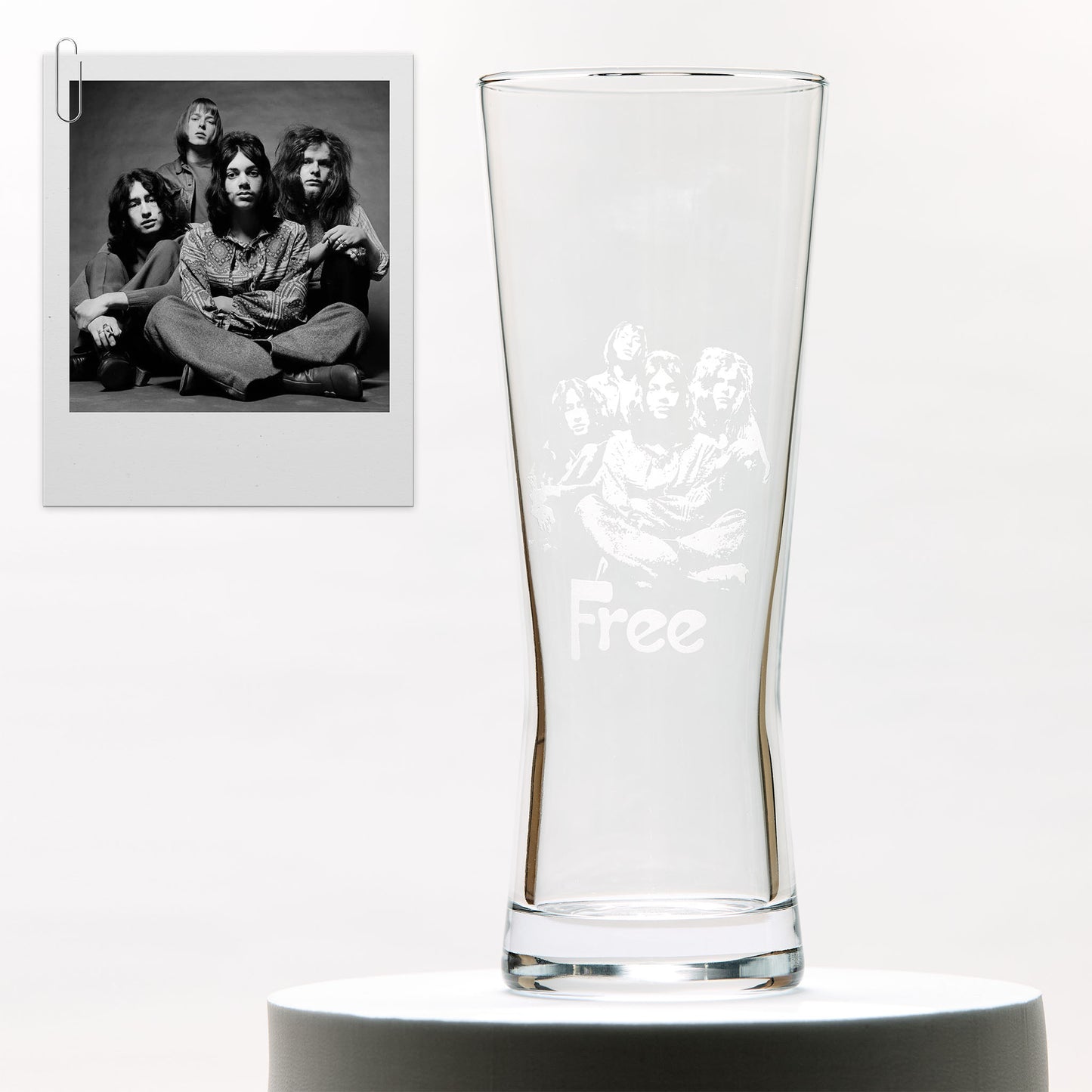 custom engraved pilsner pint glass