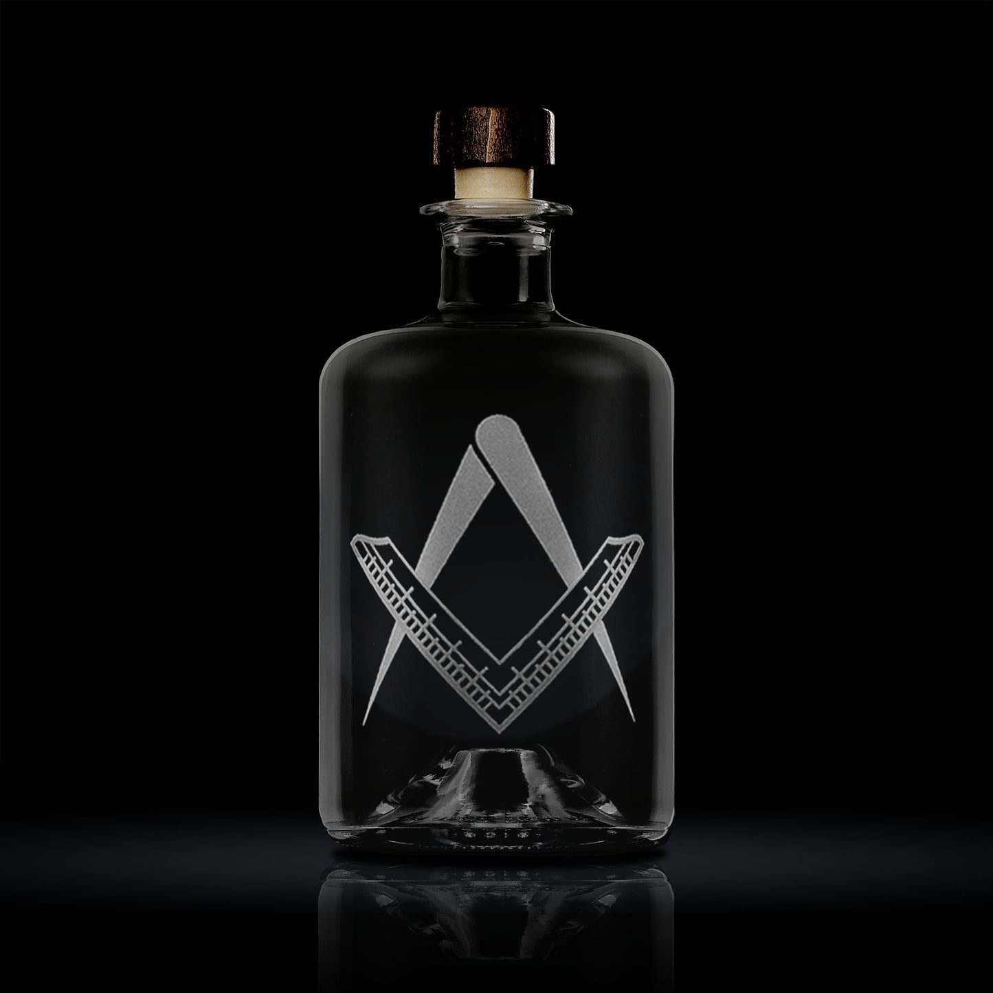 Masonic Entered Apprentice Square & Compass Whisky Decanter