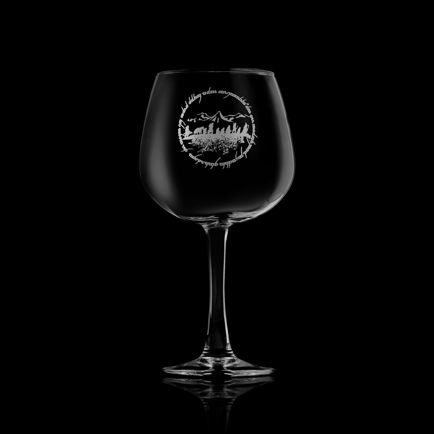 LOTR The Fellowship Gin Glass