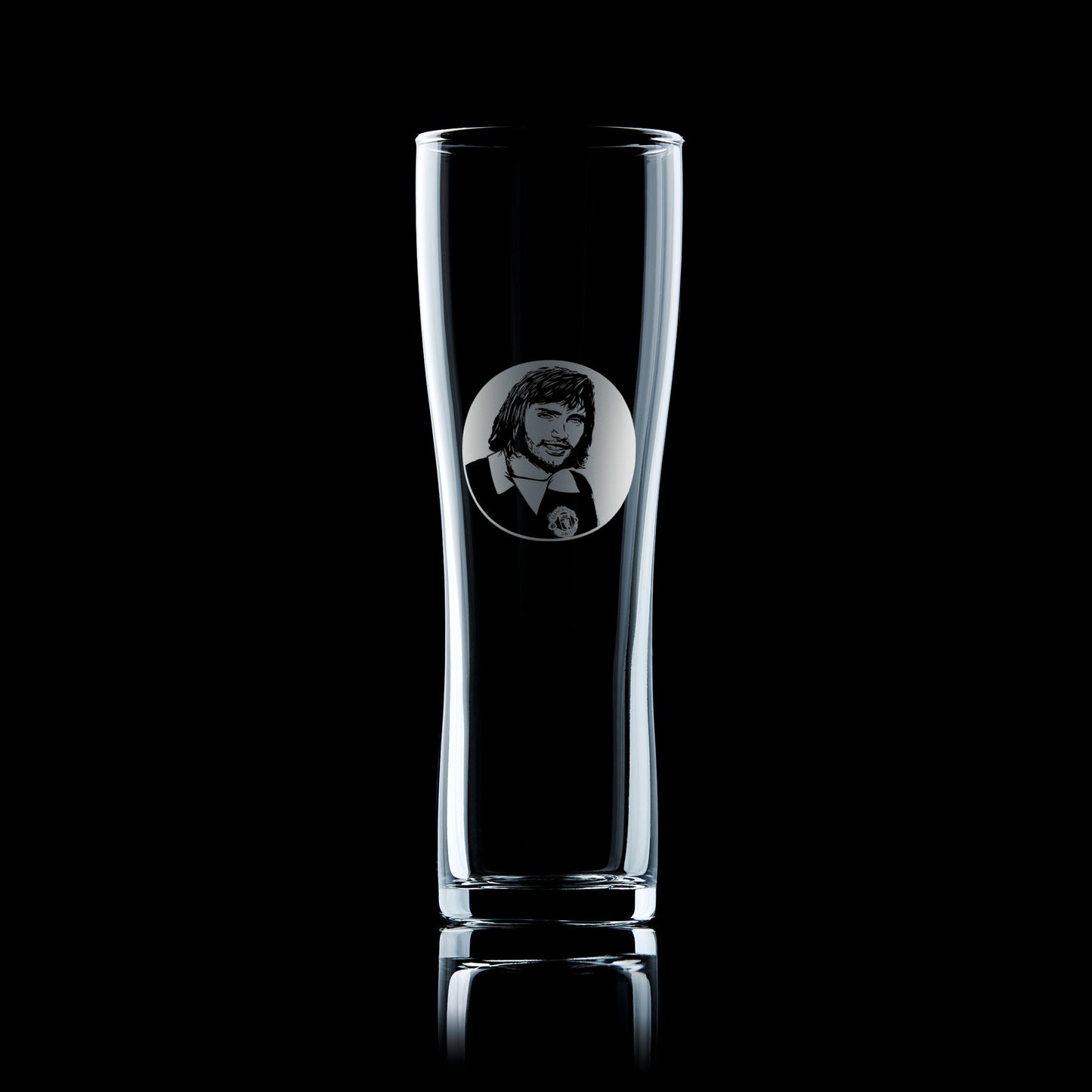 machester united beer glass george best