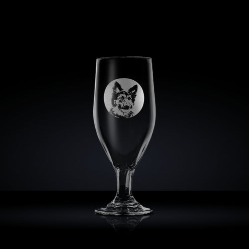 Personalised German Shepherd  Beer Glass