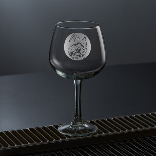 Personalised Highland Terrier Gin Glass