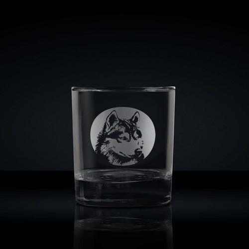 Personalised Husky Whisky Glass