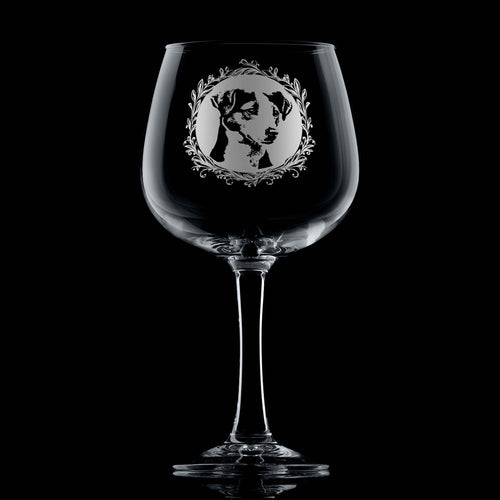 Jack Russell Terrier Gin Glass