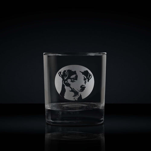 Personalised Jack Russell Terrier Whisky Glass