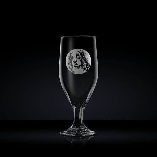 Personalised King Charles Spaniel Beer Glass