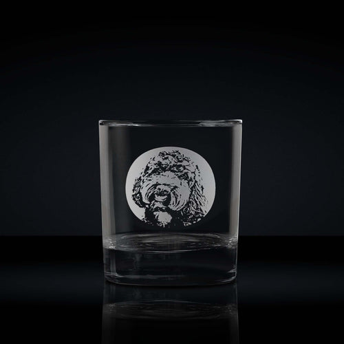 Personalised Labradoodle Whisky Glass