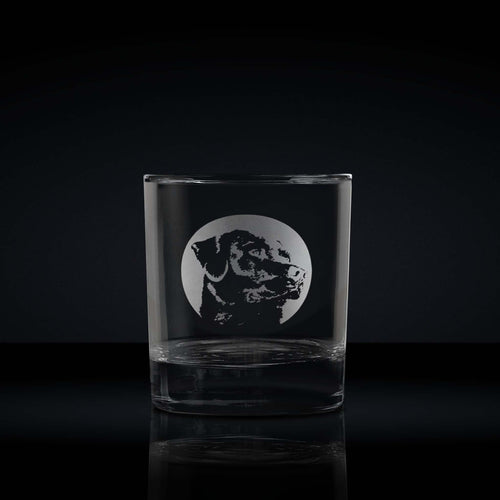 Personalised Labrador Whisky Glass