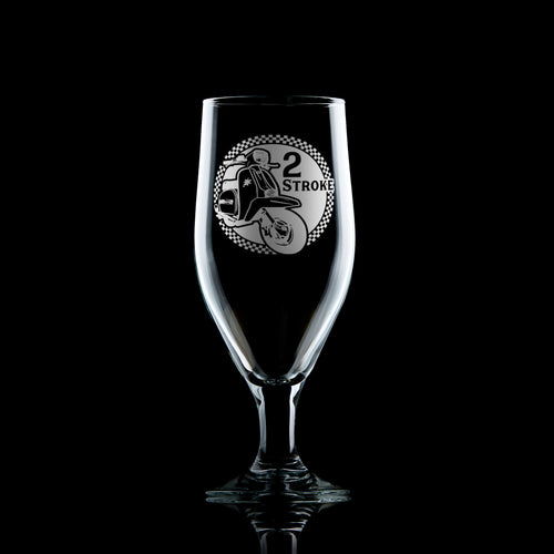 Lambretta GP Scooter Stemmed Beer Glass