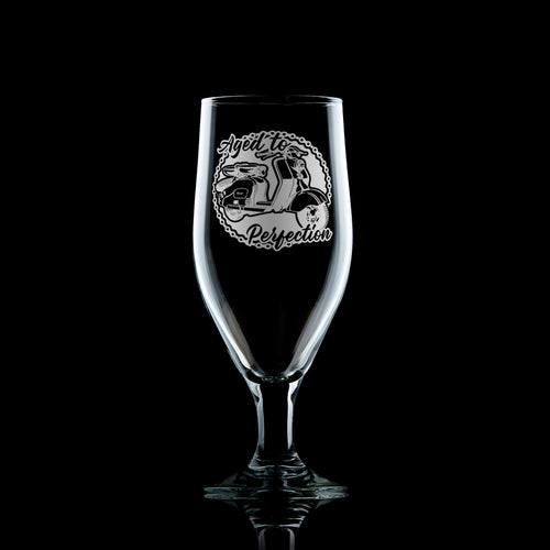 Lambretta Ld Scooter Stemmed Beer Glass