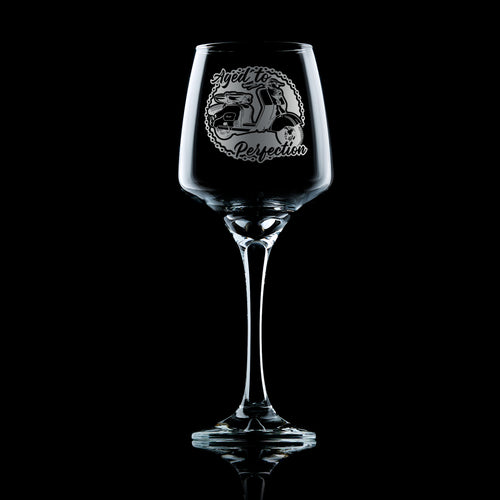 Lambretta Ld Scooter Wine Glass