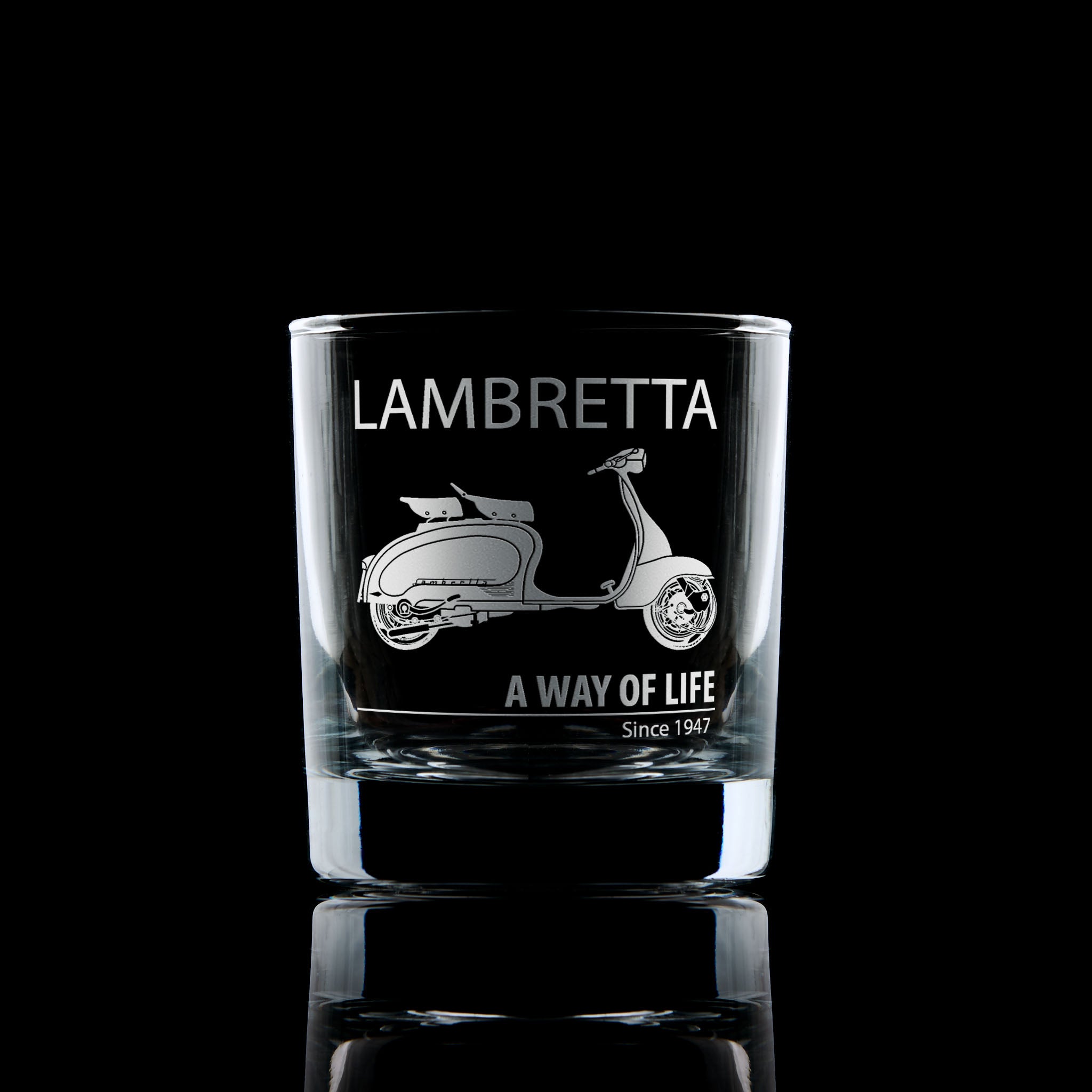 Series 2 Lambretta Li125 Scooter Engraved Whisky Glass