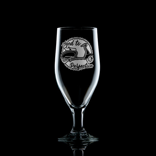 Lambretta Li125 Scooter Stemmed Beer Glass