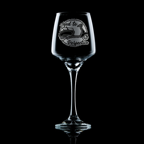 Lambretta Li Scooter Wine Glass