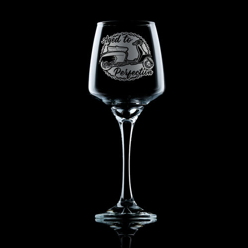 Lambretta SX Scooter Wine Glass