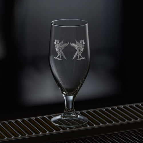 Personalised Liverbird Beer Glass