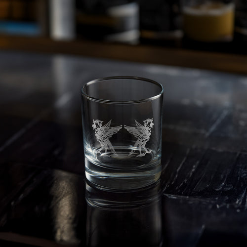 Personalised Liverbird Whisky Glass