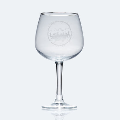 LOTR The Fellowship Gin Glass