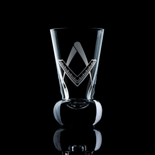 Masonic Square & Compass Firing Glass 1st Degree