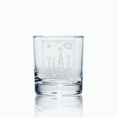masonic entered apprentice tracing board whisky glass