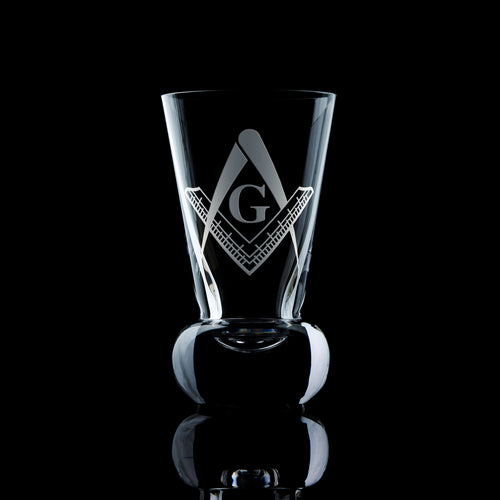 Masonic Square & Compass Firing Glass 2nd Degree